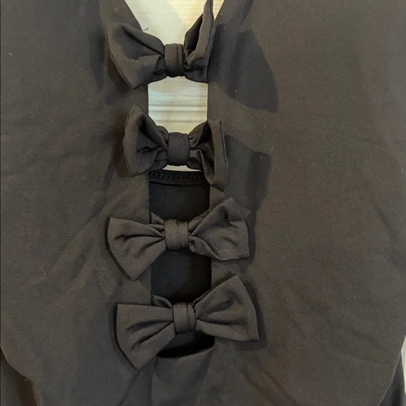 Seafolly Black One-Piece with Front Bow Details size 12 BNWT - Picture 2 of 4